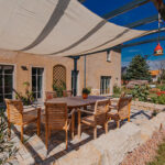 Gartenanlage eines Vierseitenhofs in Glasshütte