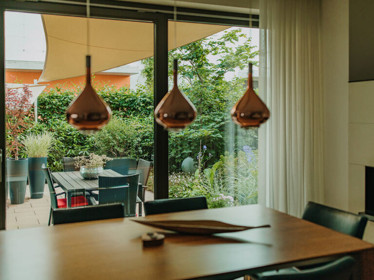 Gartenanlage und Dachterrasse eines Reihenhauses in Dresden-Neustadt