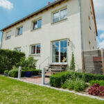 Umgestaltung eines Gartens zum Doppelhaus in Dresden-Nord