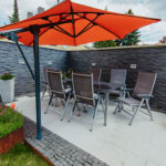 Umgestaltung eines Gartens zum Doppelhaus in Dresden-Nord