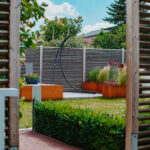 Umgestaltung eines Gartens zum Doppelhaus in Dresden-Nord